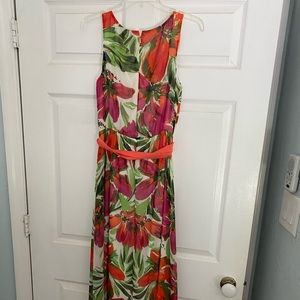 Eliza J tropical maxi dress